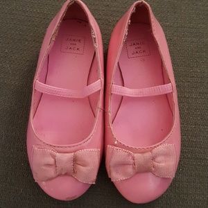 Janie and jack patent leather pink flats